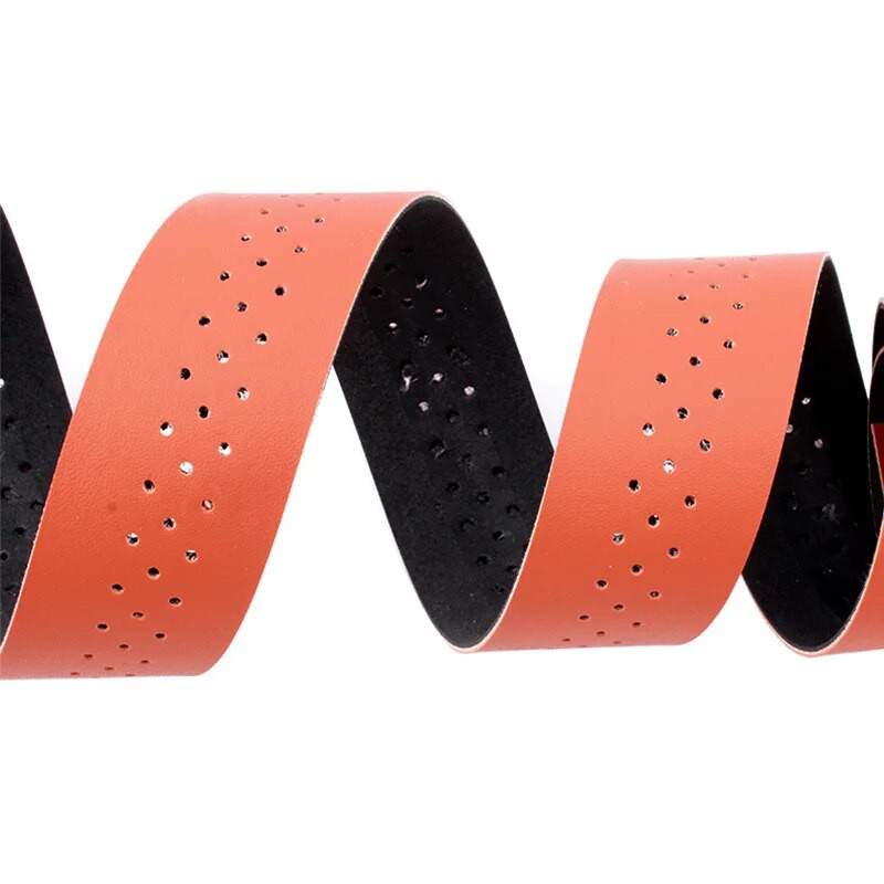 Ceļu velosipēdu stūres ādas siksnas Izliektas stūres Dead Fly Horn Crook stūres doba elpojoša stūres lente