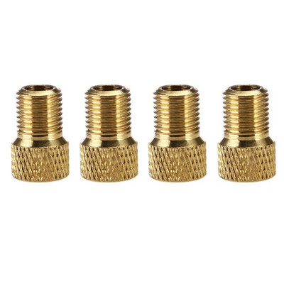 2/4PCS vārsta adaptera sūknis Pārveidojiet Presta par Schrader vara vārsta adapteri Riteņi Gāzes sprauslas caurules rīks Velosipēdu Velosipēdu piederumi