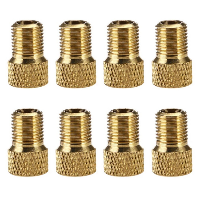 2/4PCS vārsta adaptera sūknis Pārveidojiet Presta par Schrader vara vārsta adapteri Riteņi Gāzes sprauslas caurules rīks Velosipēdu Velosipēdu piederumi