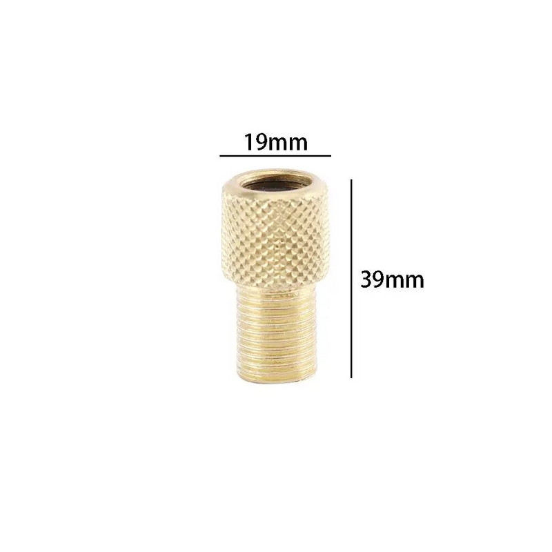 2/4PCS vārsta adaptera sūknis Pārveidojiet Presta par Schrader vara vārsta adapteri Riteņi Gāzes sprauslas caurules rīks Velosipēdu Velosipēdu piederumi