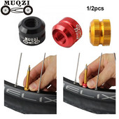 1/2gab velosipēda vakuuma riepas riepas uzgrieznis velosipēda riepas iekšējās caurules vārstu vāciņi iekšējie sprauslas vakuuma riepas sprauslas bloķēšanas uzgriežņa nomaiņa