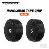 TOSEEK Road Bike Tape Tapes τιμόνι ποδηλάτου 3K Carbon Woave PU Δερμάτινα αξεσουάρ