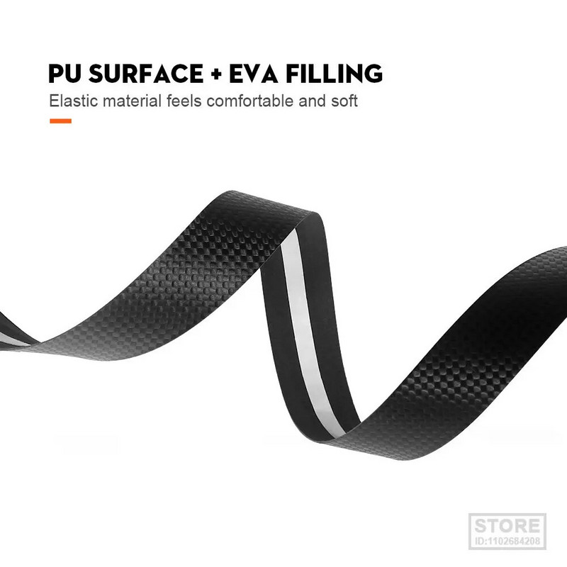 TOSEEK Road Bike Tape Tapes τιμόνι ποδηλάτου 3K Carbon Woave PU Δερμάτινα αξεσουάρ