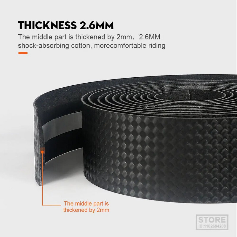 TOSEEK Road Bike Tape Tapes τιμόνι ποδηλάτου 3K Carbon Woave PU Δερμάτινα αξεσουάρ
