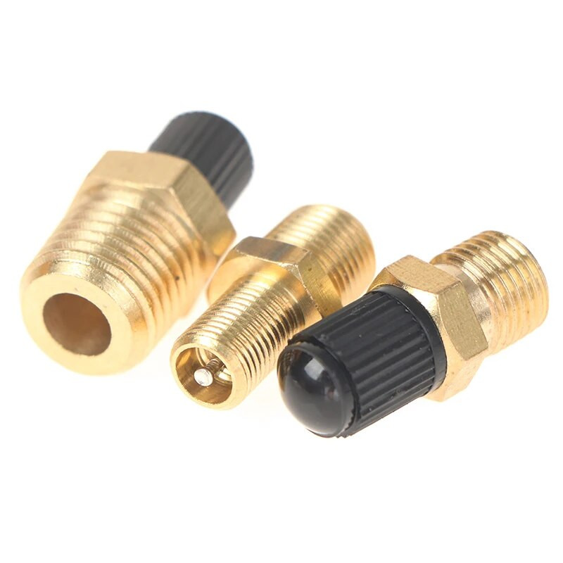 1/4 NPT 1/8 NPT M10*1 automobilių padangos vožtuvo šerdis Motociklo bekamerės padangos sraigtinis vožtuvas padangų slėgio stebėjimas padangos varinis vožtuvas