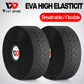 WEST BIKING šosejas velosipēda stūres lente EVA augstas elastības ātruma roktura siksna riteņbraukšanai, pretslīdēšana ar roktura spraudni Velosipēdu piederumi