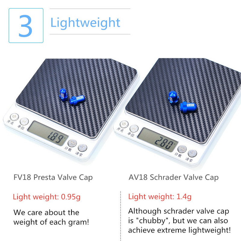 RISC 2 buc. Capace de roată de roată de bicicletă MTB/de drum, din aluminiu, pentru roată de bicicletă de munte, supapă de anvelopă, tijă de anvelopă, capace de supapă de aer, capac etanș pentru mașină