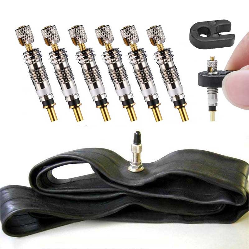 Πυρήνας βαλβίδας ποδηλάτου Universal γαλλικό Presta ελαστικό ποδηλάτου Αντικατάσταση ποδηλάτου χωρίς σωλήνα πυρήνα με αφαίρεση πυρήνα βαλβίδας