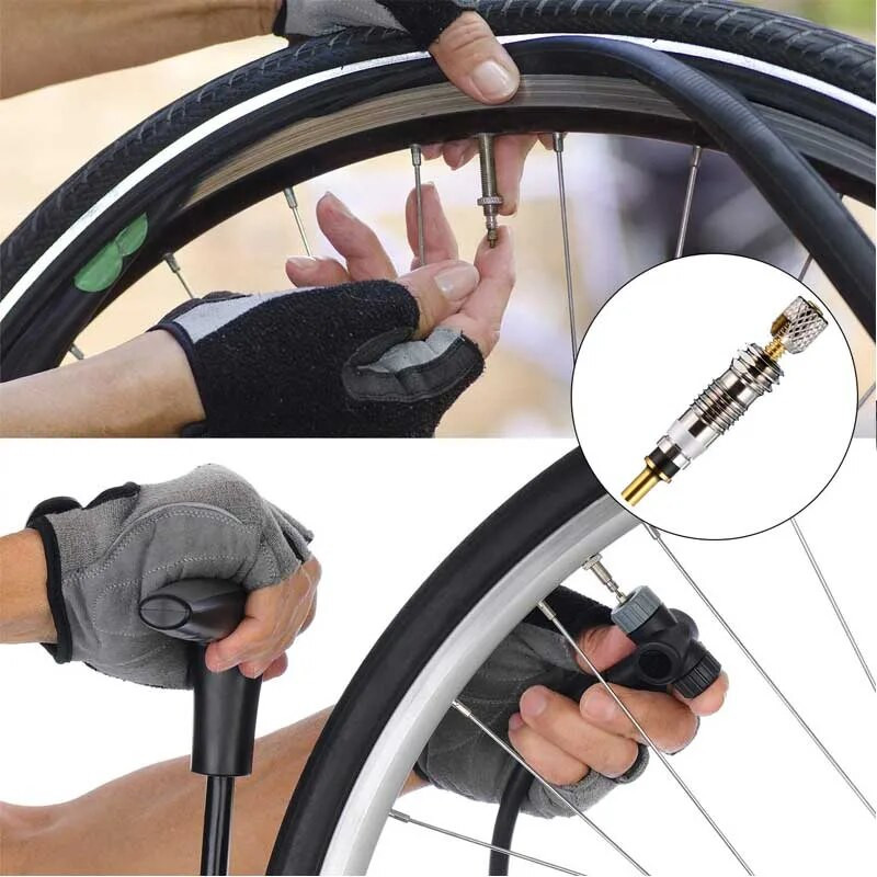 Πυρήνας βαλβίδας ποδηλάτου Universal γαλλικό Presta ελαστικό ποδηλάτου Αντικατάσταση ποδηλάτου χωρίς σωλήνα πυρήνα με αφαίρεση πυρήνα βαλβίδας