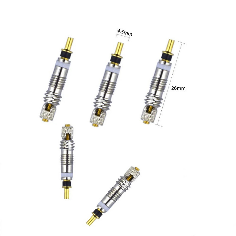 1/4/10 vnt. sidabrinė dviračio vožtuvo šerdis, kotas Presta Style padangos vožtuvo šerdis bekameriniam plento dviračiui MTB dviračiui FV dviračiui MTB dviračiui