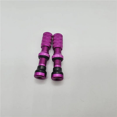 Velosipēda Schrader bezkameru vārsta bezcauruļu riepa priekš MTB amerikāņu diskiem ar alumīnija sakausējuma vāciņu 40 mm Schrader kātiem