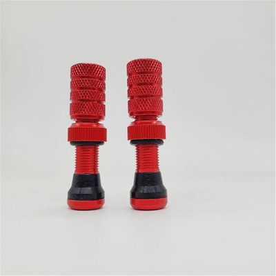 Velosipēda Schrader bezkameru vārsta bezcauruļu riepa priekš MTB amerikāņu diskiem ar alumīnija sakausējuma vāciņu 40 mm Schrader kātiem