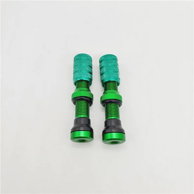 Velosipēda Schrader bezkameru vārsta bezcauruļu riepa priekš MTB amerikāņu diskiem ar alumīnija sakausējuma vāciņu 40 mm Schrader kātiem