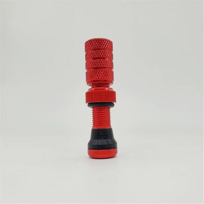 Velosipēda Schrader bezkameru vārsta bezcauruļu riepa priekš MTB amerikāņu diskiem ar alumīnija sakausējuma vāciņu 40 mm Schrader kātiem