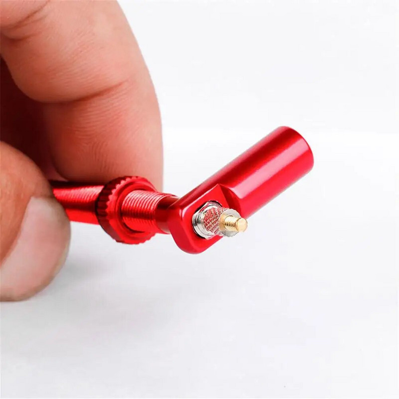 Du viename bekamerės padangos vožtuvas prancūziškas vožtuvas, skirtas kelių MTB dviračių padangos dangčio vožtuvo koto kaištis su vožtuvo šerdies pašalinimo įrankiu Presta vožtuvas