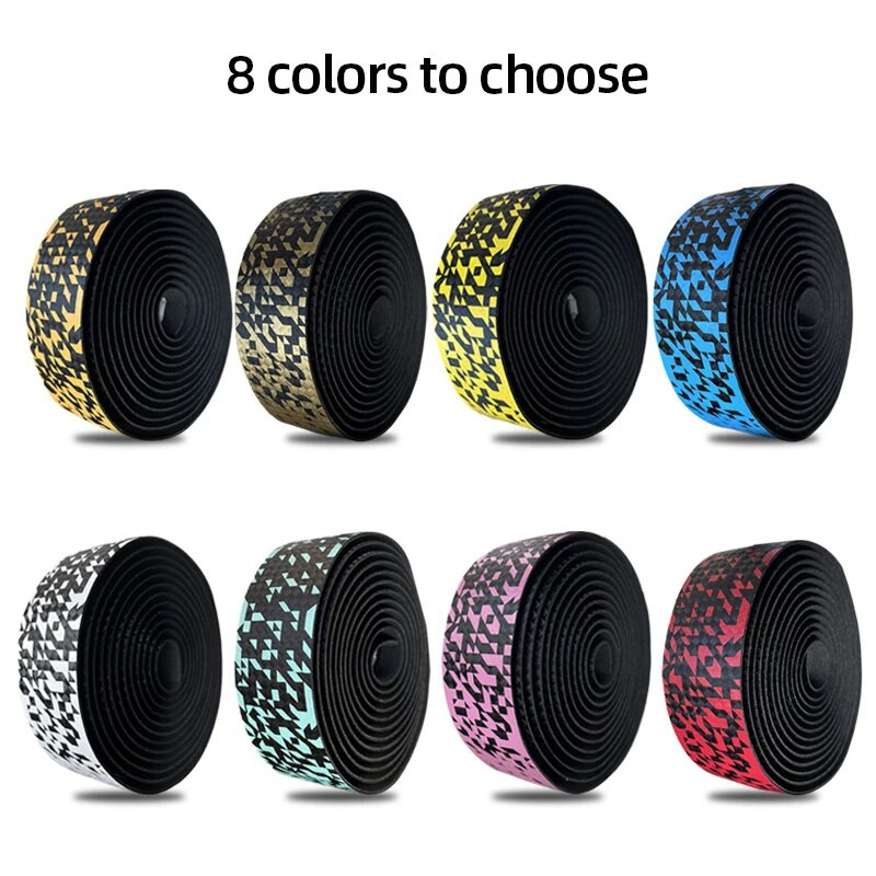 PU+EVA mīksta ceļa velosipēda stūres lente Neslīdoša kalnu velosipēda siksnas rokturi Profesionāli riteņbraukšanas stūres lentes velosipēda aksesuāri