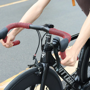 MUQZI Лента за кормило на велосипед Шосейни велосипеди Колоездене Демпфираща лента против хлъзгане на ръкохватката