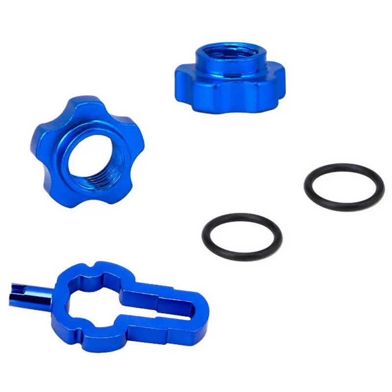 1 komplekts kalnu velosipēda Presta vārsta uzgrieznis ar uzstādīšanas uzgriežņu atslēgu MTB šosejas velosipēda bezkameru riepas vārsta vāciņš Vakuuma riepas sprauslas bloķētājs