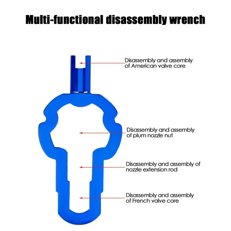 1 komplekts kalnu velosipēda Presta vārsta uzgrieznis ar uzstādīšanas uzgriežņu atslēgu MTB šosejas velosipēda bezkameru riepas vārsta vāciņš Vakuuma riepas sprauslas bloķētājs