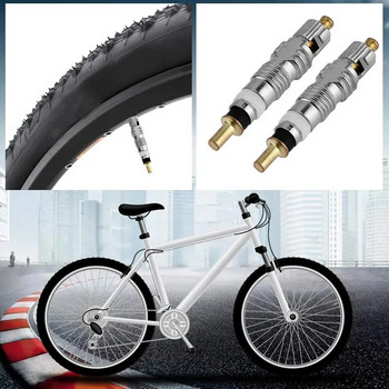 2/4Pcs French Presta Bicycle Tire Bike Tire Valve Cores+ Valve Core Remover Tool for Bicycle MTB/Road Bike