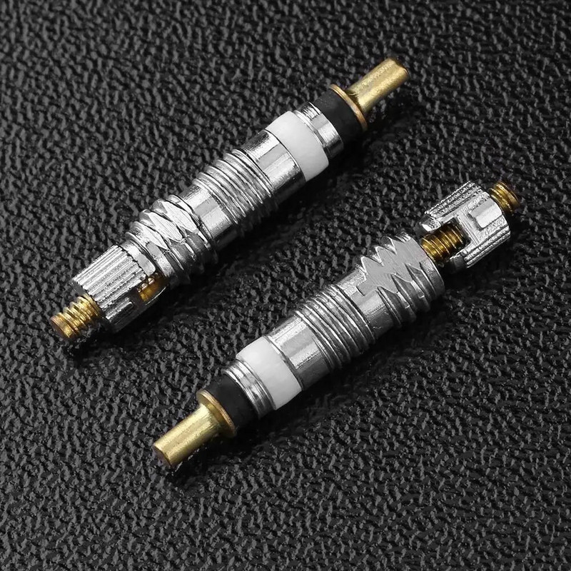 2/4 db francia Presta kerékpár gumiabroncs kerékpár gumiabroncs szelep magok + szelepmag eltávolító eszköz kerékpáros MTB / országúti kerékpárhoz