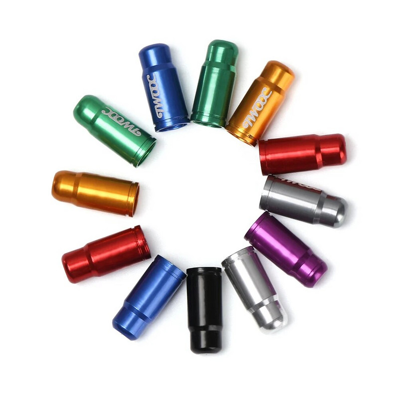 2 vnt. Aukštos kokybės aliuminio MTB plento dviračių prancūziškų padangų vožtuvų dangteliai dviračio ratų padanga padengta apsauga nuo dulkių, 8 spalvos