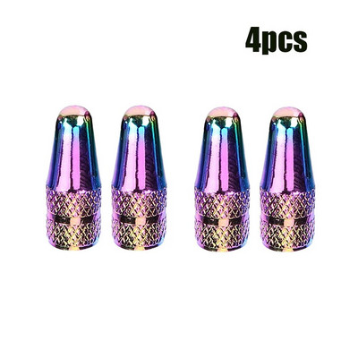 2/4 τεμ. Καπάκια βαλβίδας ποδηλάτου Presta Μικρά κράμα αλουμινίου γαλλικού στυλ Φορητά ανθεκτικά καπάκια βαλβίδων Presta για ποδήλατα Ποδήλατο MTB