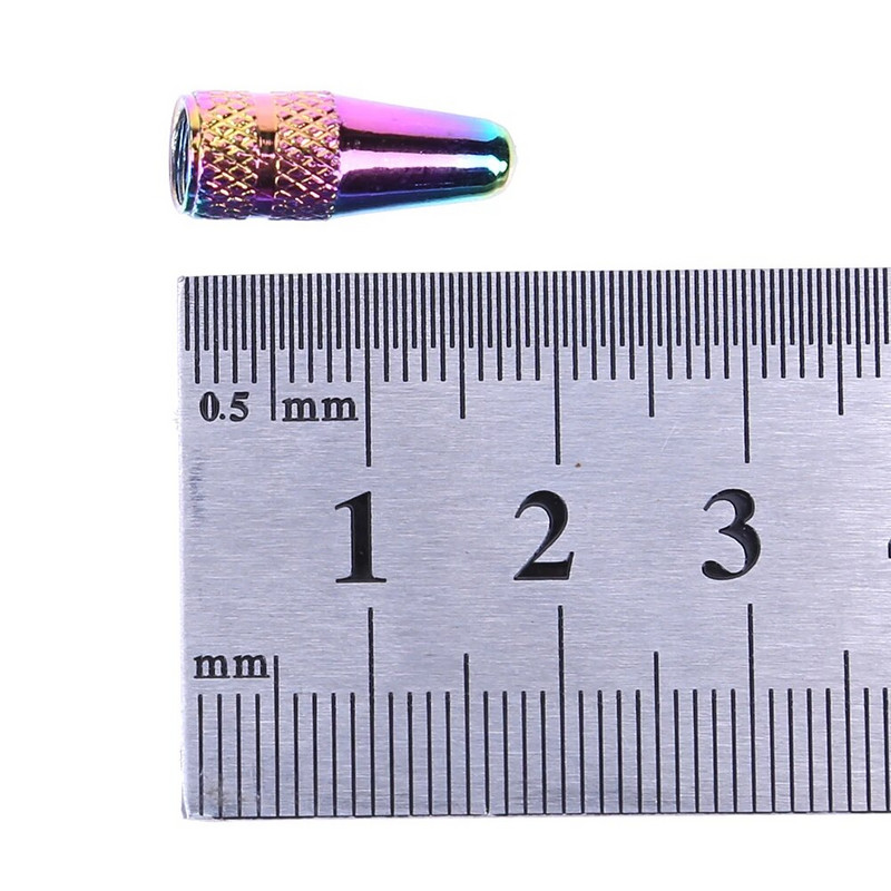 2/4 τεμ. Καπάκια βαλβίδας ποδηλάτου Presta Μικρά κράμα αλουμινίου γαλλικού στυλ Φορητά ανθεκτικά καπάκια βαλβίδων Presta για ποδήλατα Ποδήλατο MTB