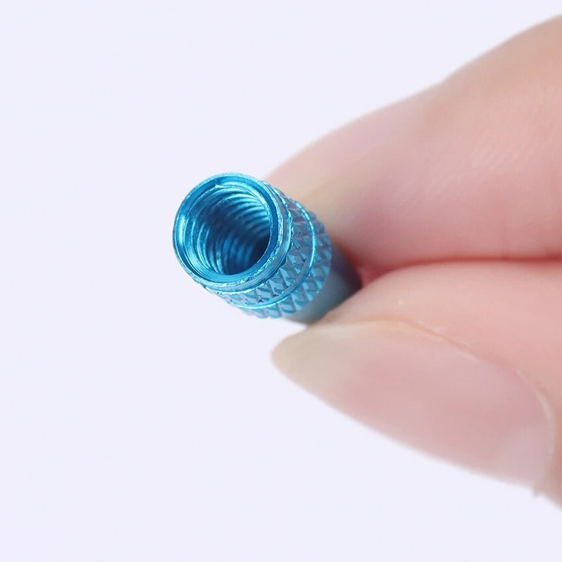 10 buc./lot din aliaj de aluminiu, șosea, curse, bicicletă, tub, anvelopă pentru bicicletă, roată, capac de supapă franceză, capace de supapă, 6 culori