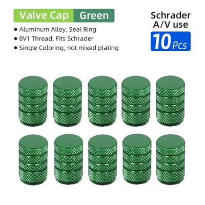 Deemount Schrader ventil Okrugla nazubljena kapica Aluminijska legura SV mlaznica Poklopac za prašinu za motocikl, automobil, električni bicikl, mtb dodatna oprema