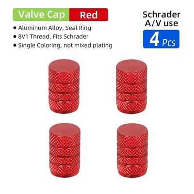 Deemount Schrader ventil Okrugla nazubljena kapica Aluminijska legura SV mlaznica Poklopac za prašinu za motocikl, automobil, električni bicikl, mtb dodatna oprema