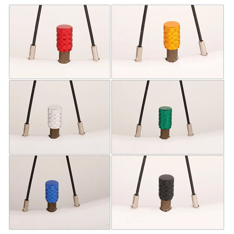 Deemount Schrader ventil Okrugla nazubljena kapica Aluminijska legura SV mlaznica Poklopac za prašinu za motocikl, automobil, električni bicikl, mtb dodatna oprema