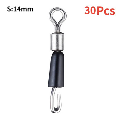 10/30/50gab/partija Lodīšu gultnis Grozāmais cietais gredzens makšķerēšanas savienotājs okeāna laivas makšķerēšanas āķi Quick Fast Link savienotājs Pesca Tackle