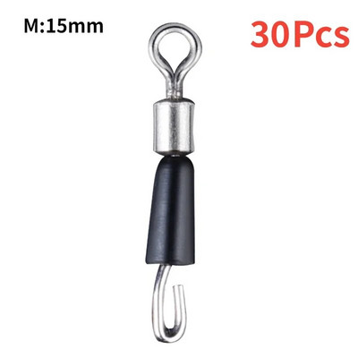 10/30/50gab/partija Lodīšu gultnis Grozāmais cietais gredzens makšķerēšanas savienotājs okeāna laivas makšķerēšanas āķi Quick Fast Link savienotājs Pesca Tackle