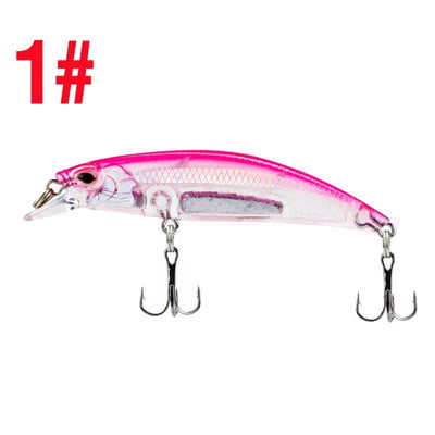 Minnow Fishing Lure Laser Hard Artificial Bait 3D Eyes 6,7cm 6,3g Voblerid karpkala kalastustarbed Slow Uping Jerkbait