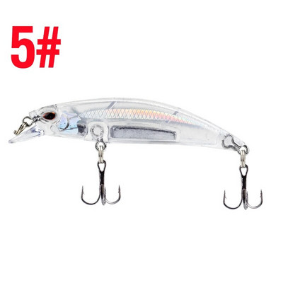 Minnow Fishing Lure Laser Hard Artificial Bait 3D Eyes 6,7cm 6,3g Voblerid karpkala kalastustarbed Slow Uping Jerkbait