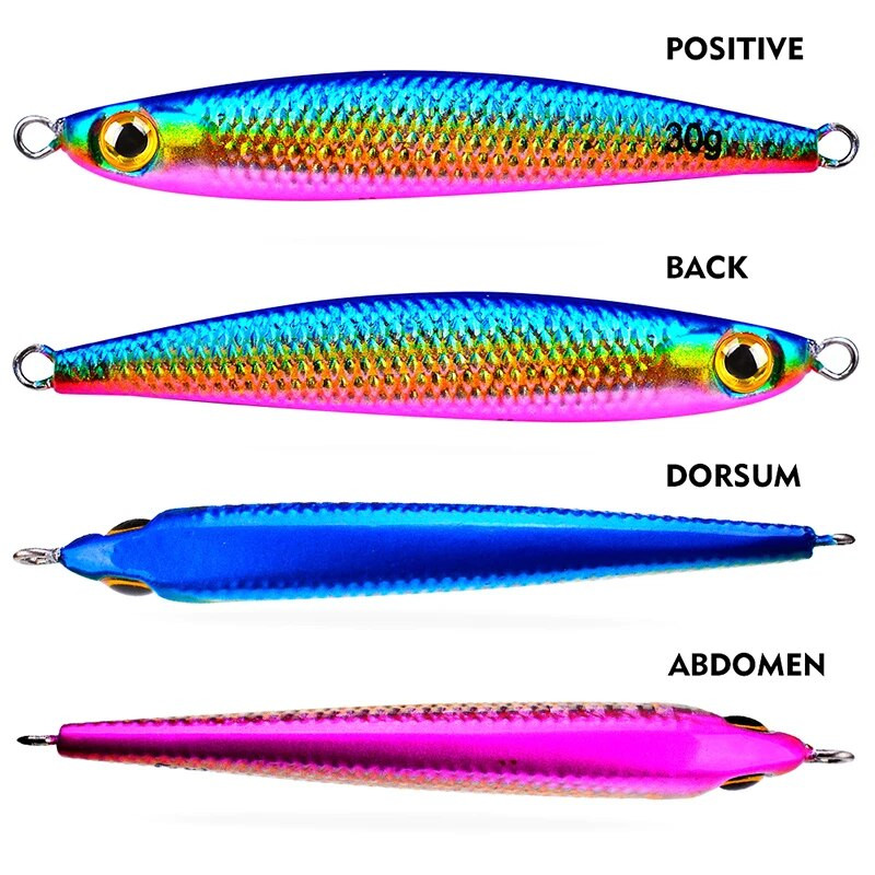 Makšķerēšana Dzelzs Metāls Lietais džiga karote Jigging Makšķerēšanas piederumi Jūras asaru zvejas māneklis mākslīgās ēsmas piederumi