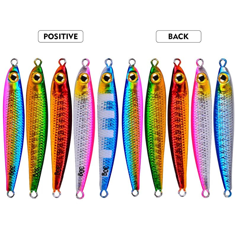 Makšķerēšana Dzelzs Metāls Lietais džiga karote Jigging Makšķerēšanas piederumi Jūras asaru zvejas māneklis mākslīgās ēsmas piederumi