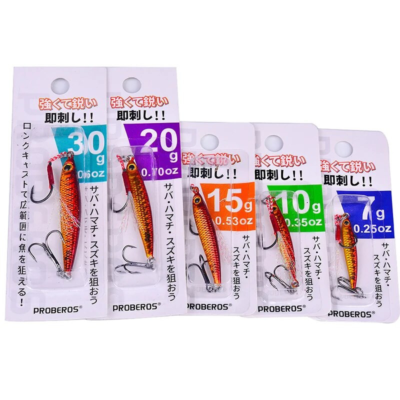 Makšķerēšana Dzelzs Metāls Lietais džiga karote Jigging Makšķerēšanas piederumi Jūras asaru zvejas māneklis mākslīgās ēsmas piederumi