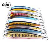 Makšķerēšanas mānekļi Makšķerēšanai cietā ēsma Crankbaits Isca mākslīgā Pesca jūras voblera peldēšanas ēsma Big Laser Minnow 14cm/18g