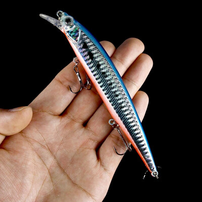 Makšķerēšanas mānekļi Makšķerēšanai cietā ēsma Crankbaits Isca mākslīgā Pesca jūras voblera peldēšanas ēsma Big Laser Minnow 14cm/18g