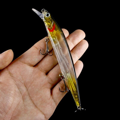 Makšķerēšanas mānekļi Makšķerēšanai cietā ēsma Crankbaits Isca mākslīgā Pesca jūras voblera peldēšanas ēsma Big Laser Minnow 14cm/18g
