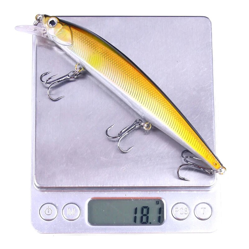 Makšķerēšanas mānekļi Makšķerēšanai cietā ēsma Crankbaits Isca mākslīgā Pesca jūras voblera peldēšanas ēsma Big Laser Minnow 14cm/18g