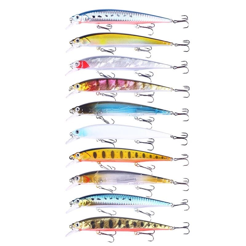 Makšķerēšanas mānekļi Makšķerēšanai cietā ēsma Crankbaits Isca mākslīgā Pesca jūras voblera peldēšanas ēsma Big Laser Minnow 14cm/18g