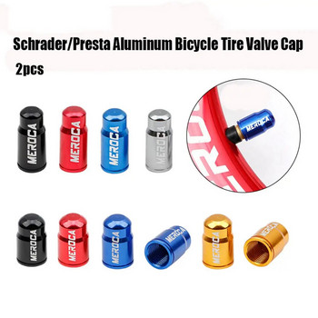 1 чифт капачка на клапана за велосипеди от алуминиева сплав Schrader/Presta Valve Прахозащитно покритие MTB планински шосеен велосипед Протектор на клапан Аксесоари