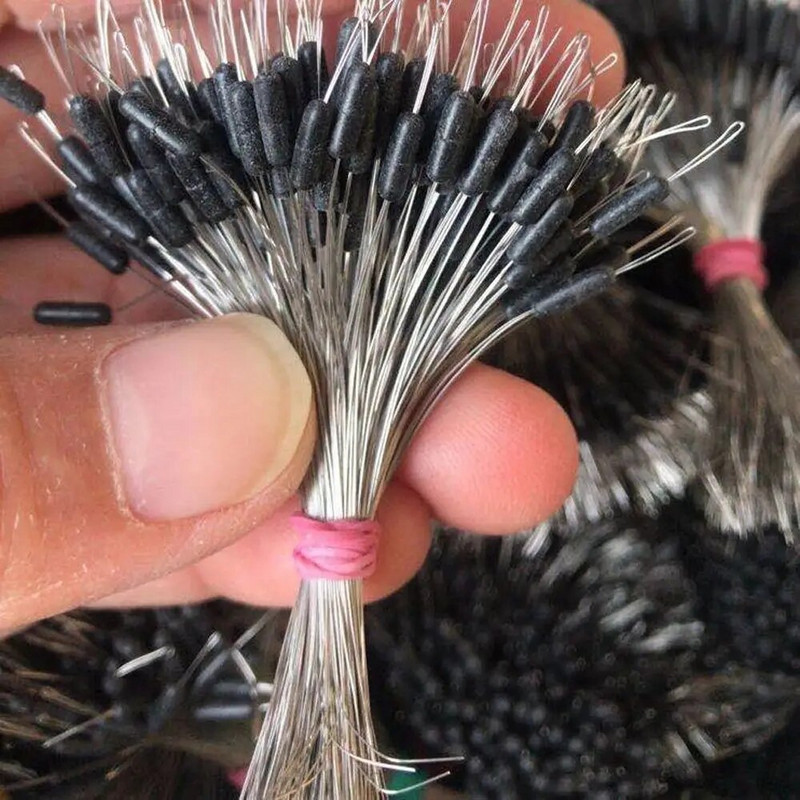 600Gb 100 Grupu komplekts Gumijas Space pupas Ovāls aizbāznis Makšķerēšanas Bobber Lidmakšķerēšanas piederumi Spinner Bait Fish Tool