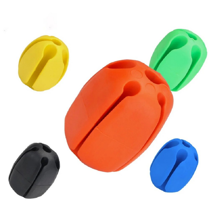 Silikoonist õngeritva hoidiku pall 5 auguga õngeritva seade Kerge püügitarvete sidemed kalapüügi hoiustamise tarvikud