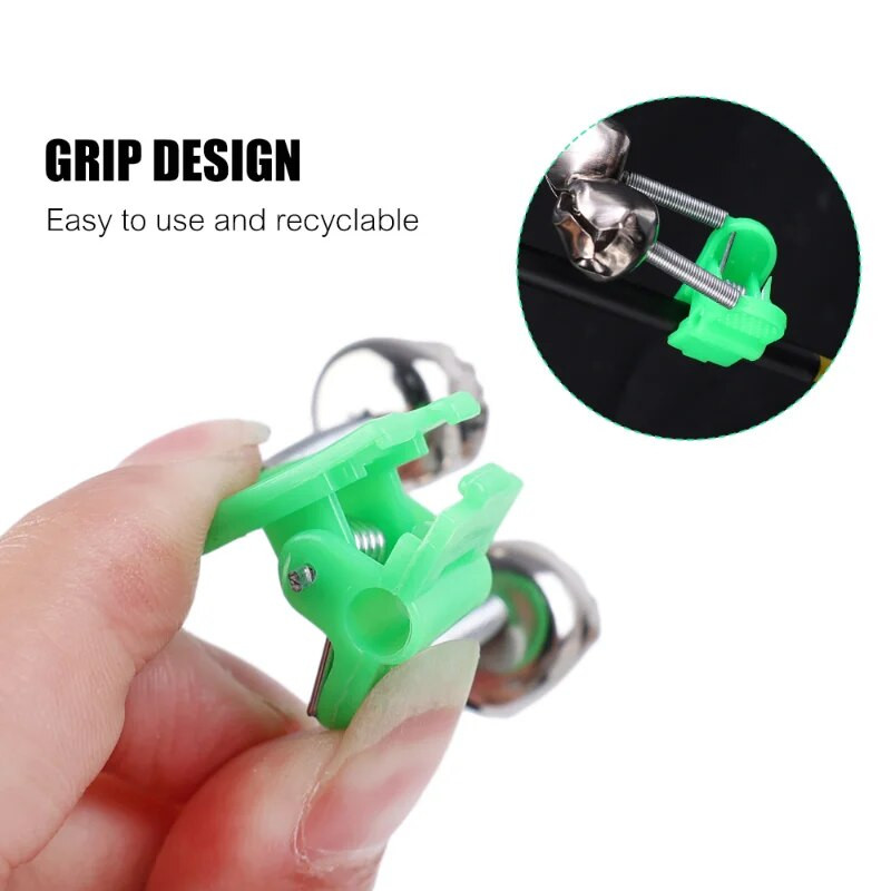 5/10/20 τεμ. Συναγερμοί για δάγκωμα ψαρέματος Καλάμι ψαρέματος Σφιγκτήρας για καλάμι ψαρέματος Κλιπ κουδουνάκια Αξεσουάρ ψαρέματος κουδουνάκια εξωτερικού χώρου Κλιπ ψαρέματος