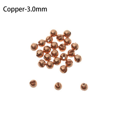 25gab./partija 2.5mm/3.0mm/3.5mm Volframa sakausējuma rievotas volframa krelles Jauki izstrādātas izturīgas mušu sasienamās krelles Jaunas augstas kvalitātes