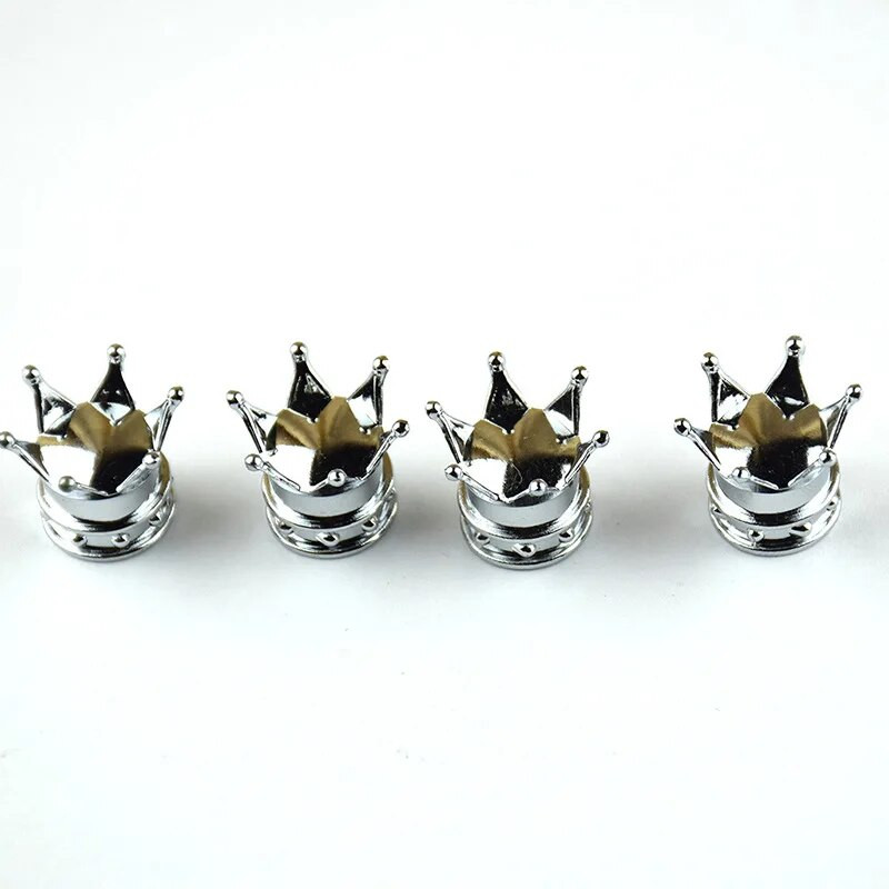 2Gb kroņa formas velosipēda vārsts, gaisa necaurlaidīgs, putekļu necaurlaidīgs automašīnu riepu vārsta kāta vāciņi, universālie kravas automašīnu motociklu velosipēdu aksesuāri